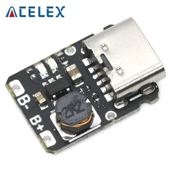 Mini lithium battery charging module with 5V output boost 18650 type-C with protection