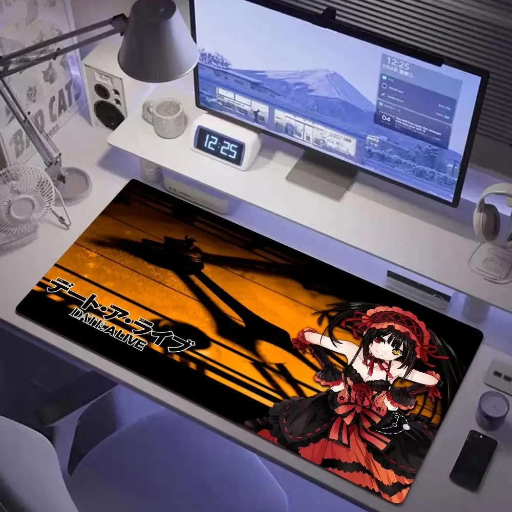 Date A Live Mouse Pad Xxl Anime Kurumi Tokisaki Desk Mat Keyboard Carpet Computer Gaming Accessories Anti-slip Expansion pad