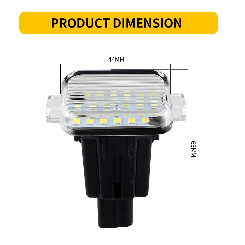 2PCS LED Number License Plate Light For Mazda A/T(Aka Mazda 6) 14-17 Mazda 3 Hatchback 14-18 Canbus Error Free  Car Accessories