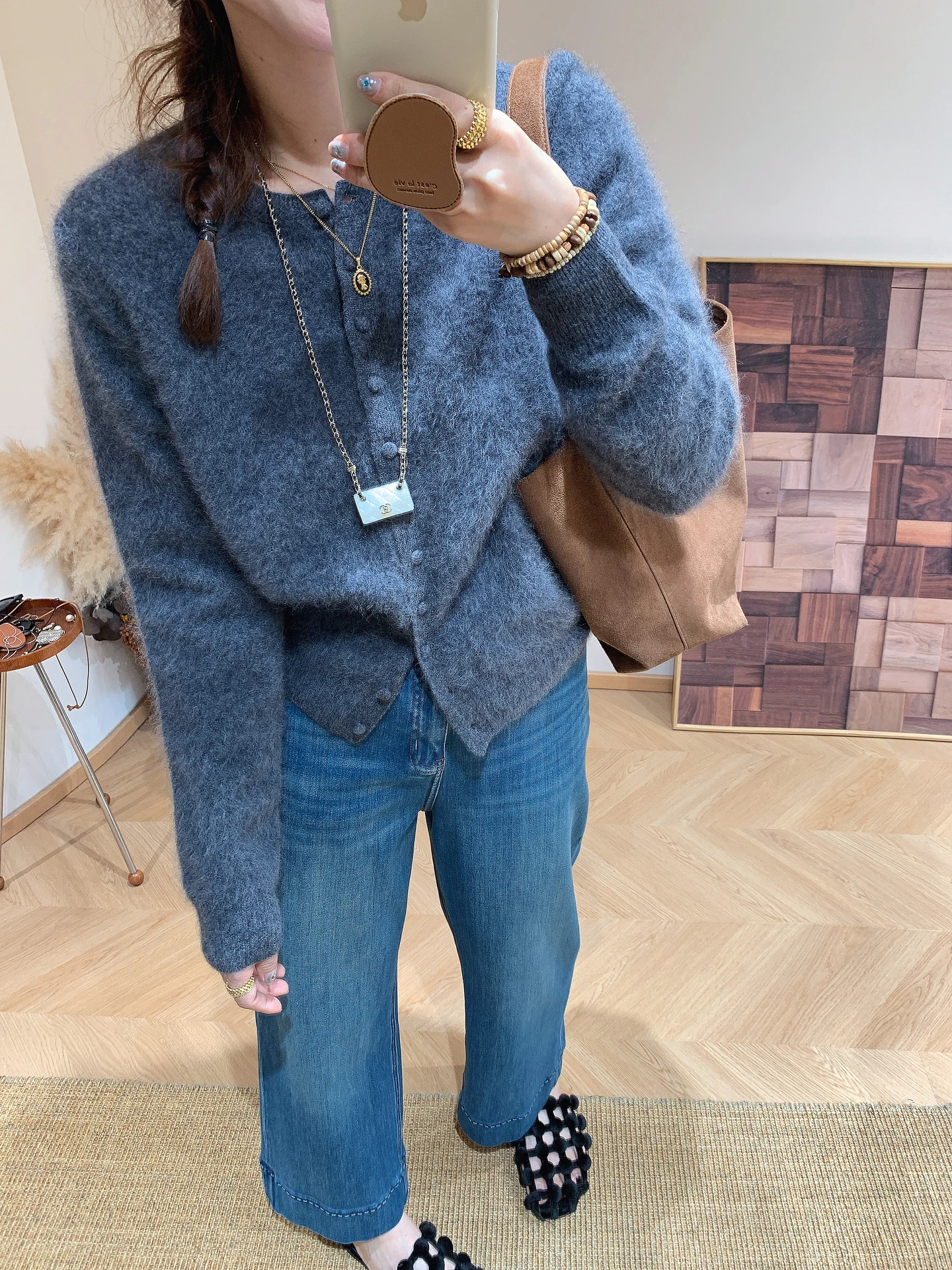 

Осенний новый вязаный шерстяной свитер с круглым вырезом, свободный, мягкий, теплый, повседневный, с длинными рукавами, для женщин