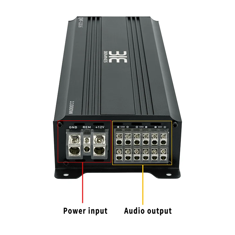 Auto Cube Car Audio System ZL-KL-110.6 6Channel Car Subwoofer Amplifier Max 6600Watt 4Ohm Class AB Sound Amplifier for Car