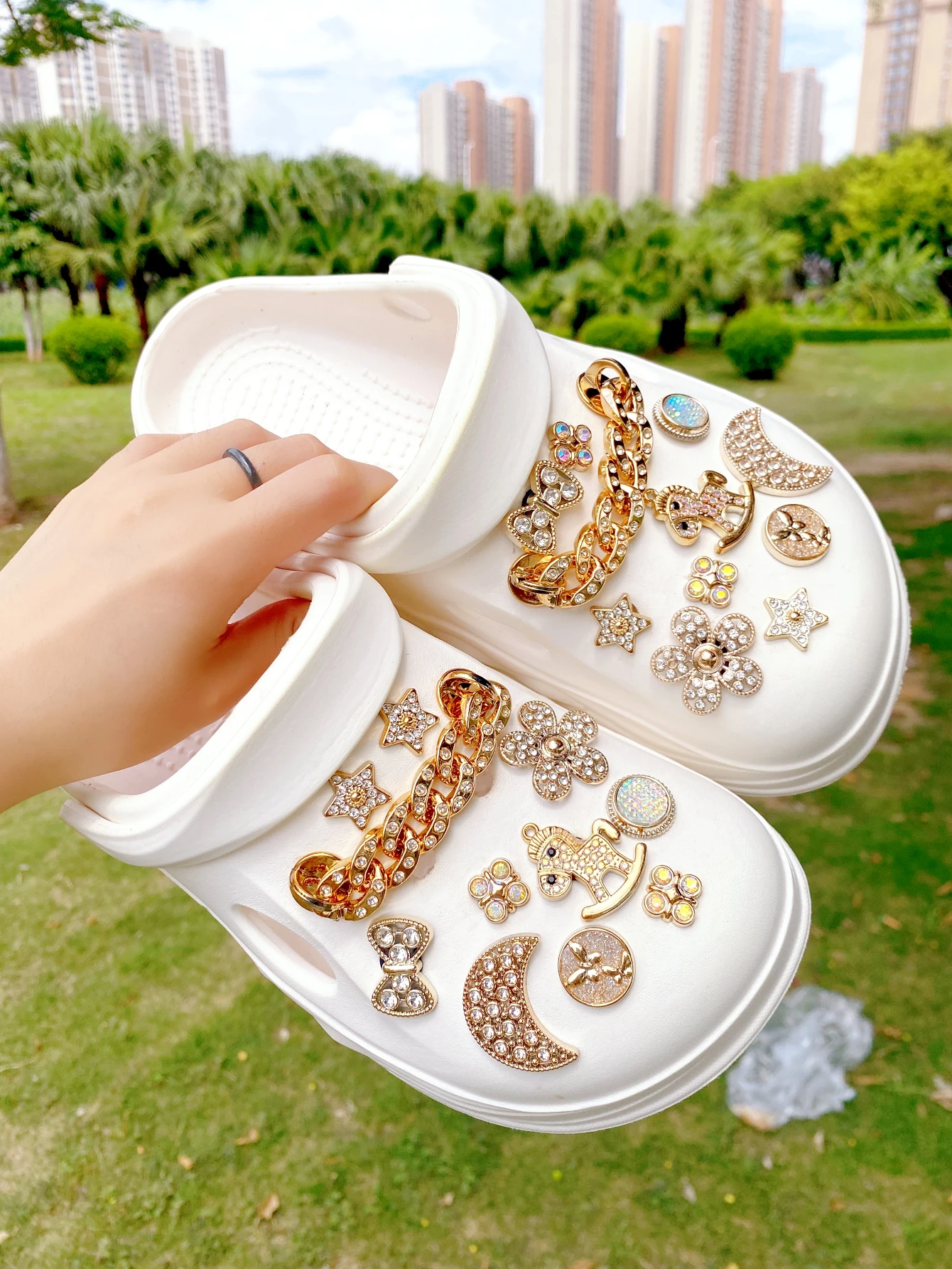 22-piece shoe decoration DIY casual shoe decoration - An interesting and multi-functional way to personalize your footwear