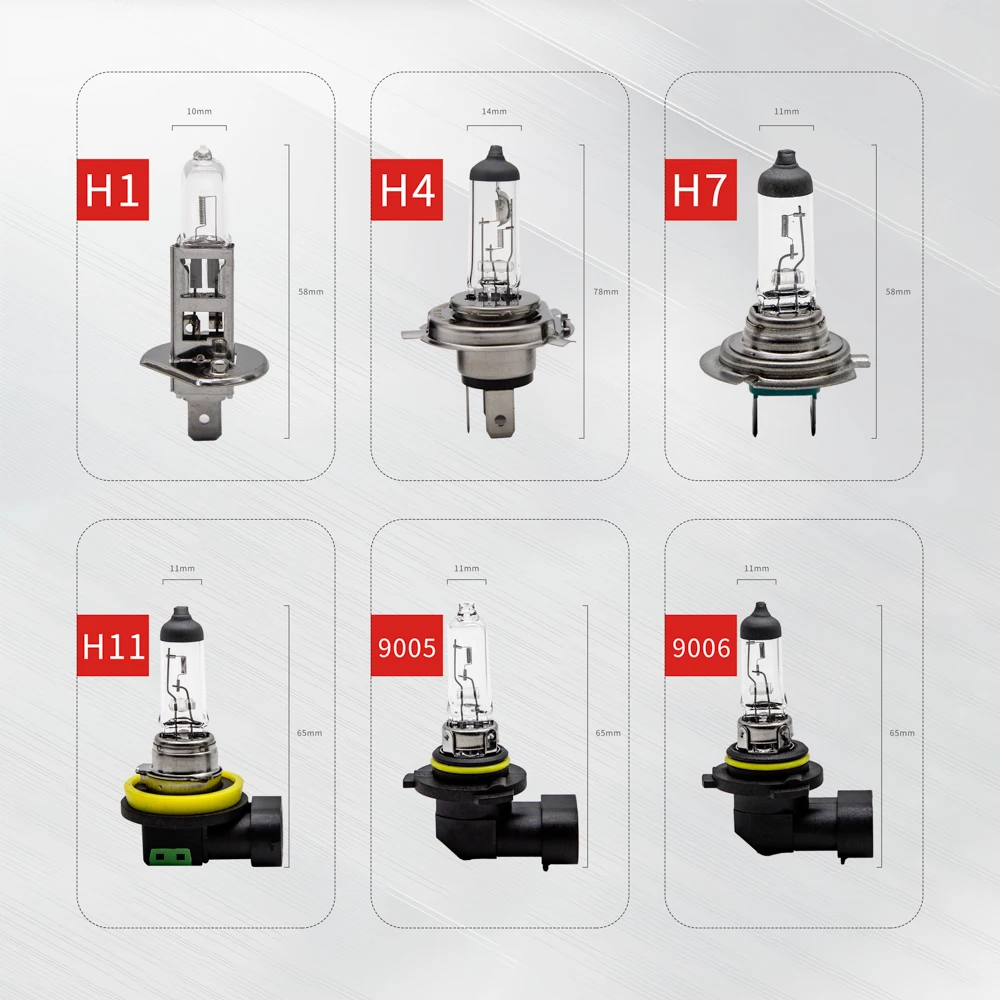 Luzes padrão brancas mornas, lâmpadas de névoa do carro, auto bulbos do halogênio do farol, H8, 12V, 35W, 3350K, 2 PCes