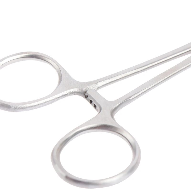 1Pc 12Cm Borgtang Gebogen Hemostat Boerderij Gereedschap Naald Klem Hechtdraad Naaldhouder Leermiddelen