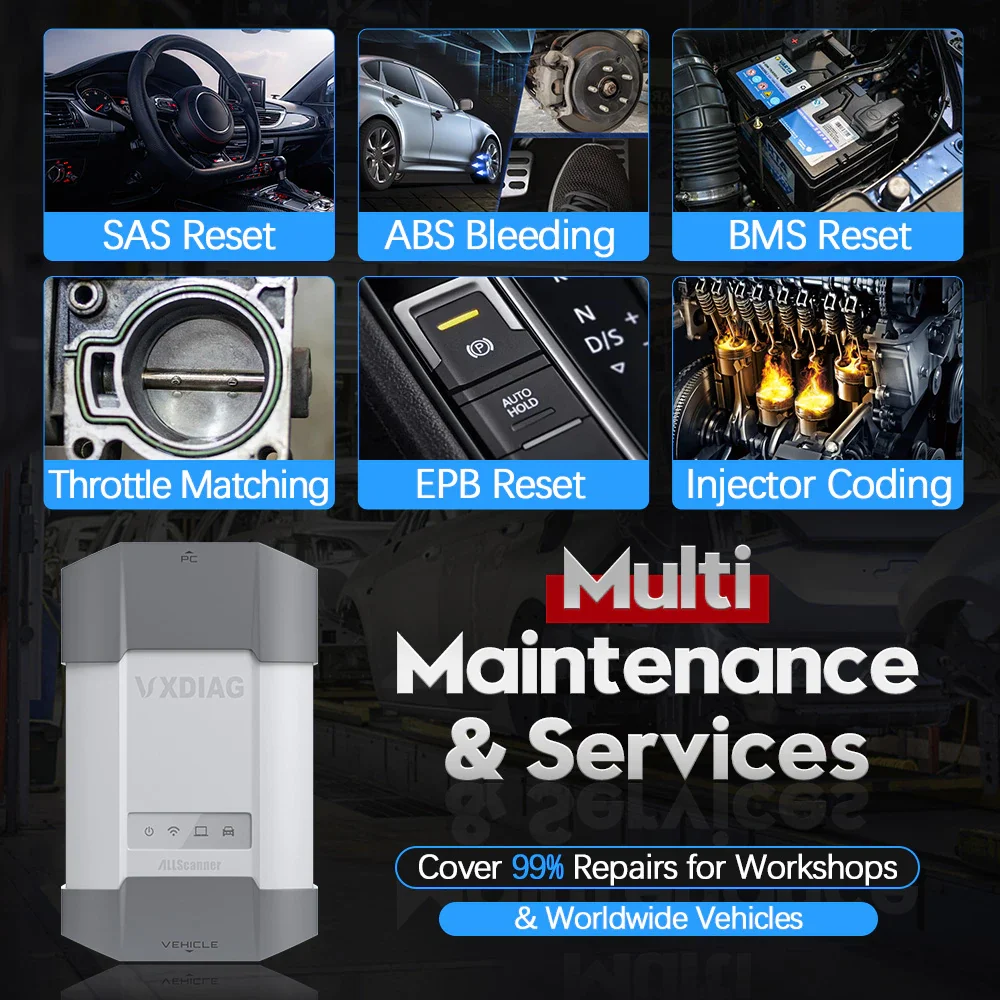 VXDIAG VDIAG VD910 Allscanner 13 in 1 for All Model Car Diagnostic Tool ECU Coding Programming DoIP VCX SE for BMW Benz JLR VW