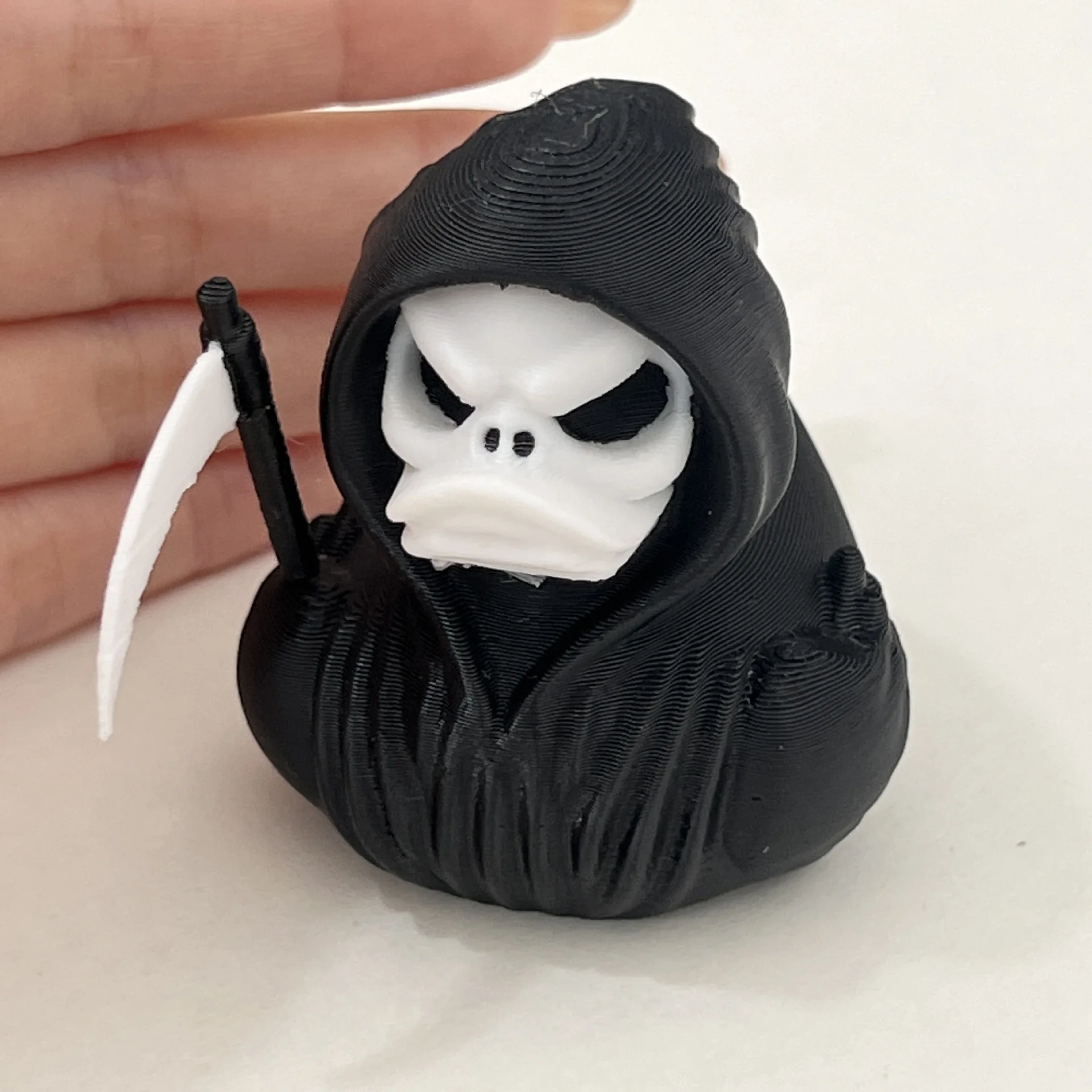 Grim Reaper Duck A 3D Printed Scary Death Duck Statue Suitable for Home Decoration Halloween Decoration for Haunted House Party