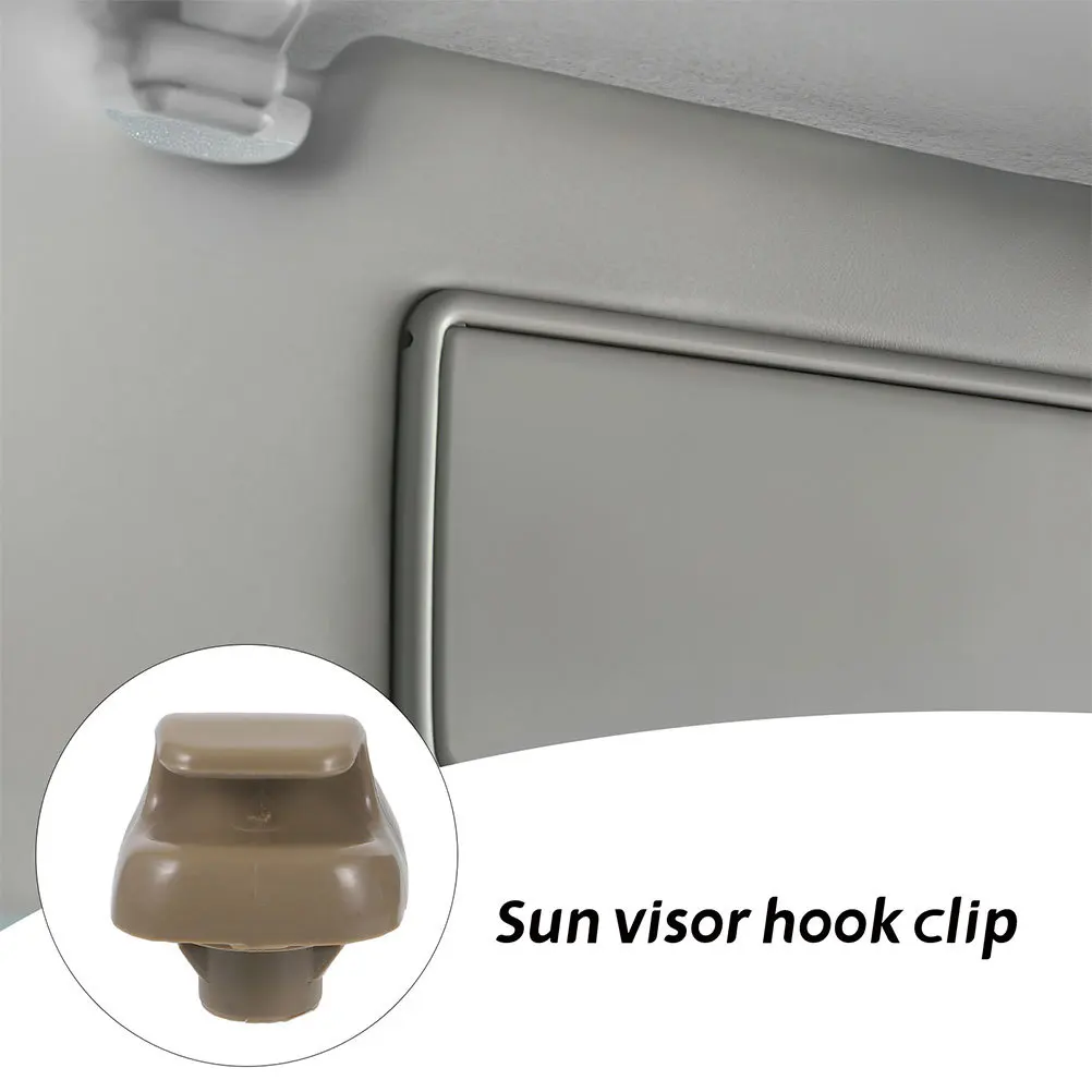 

Car Sun Visor Hook Clip Lightweight Sturdy PP Material Sun Visor Retainer Holder Easy Install Car Interior Accessories