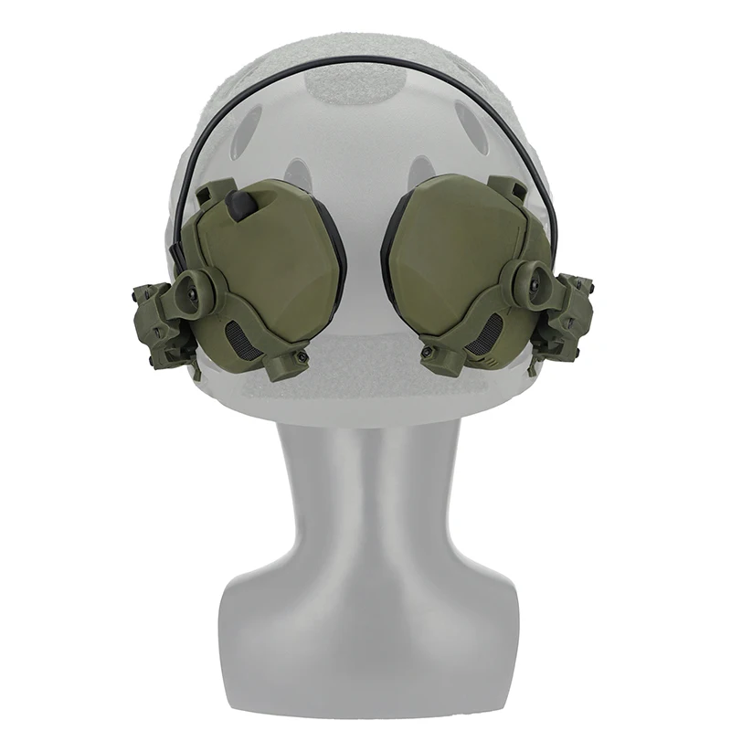 Nueva actualización de auriculares con reducción de ruido para disparar, casco de caza al aire libre, orejeras, auriculares Airsoft CS Wargame