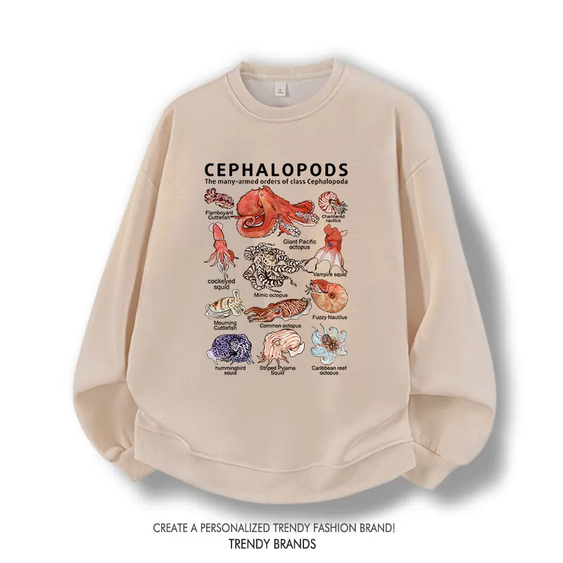 

Ocean Animal aphic Hoodie Long Sve Casual Autumn Winter ex Children Adults Science Eon Sweatirt Clothing