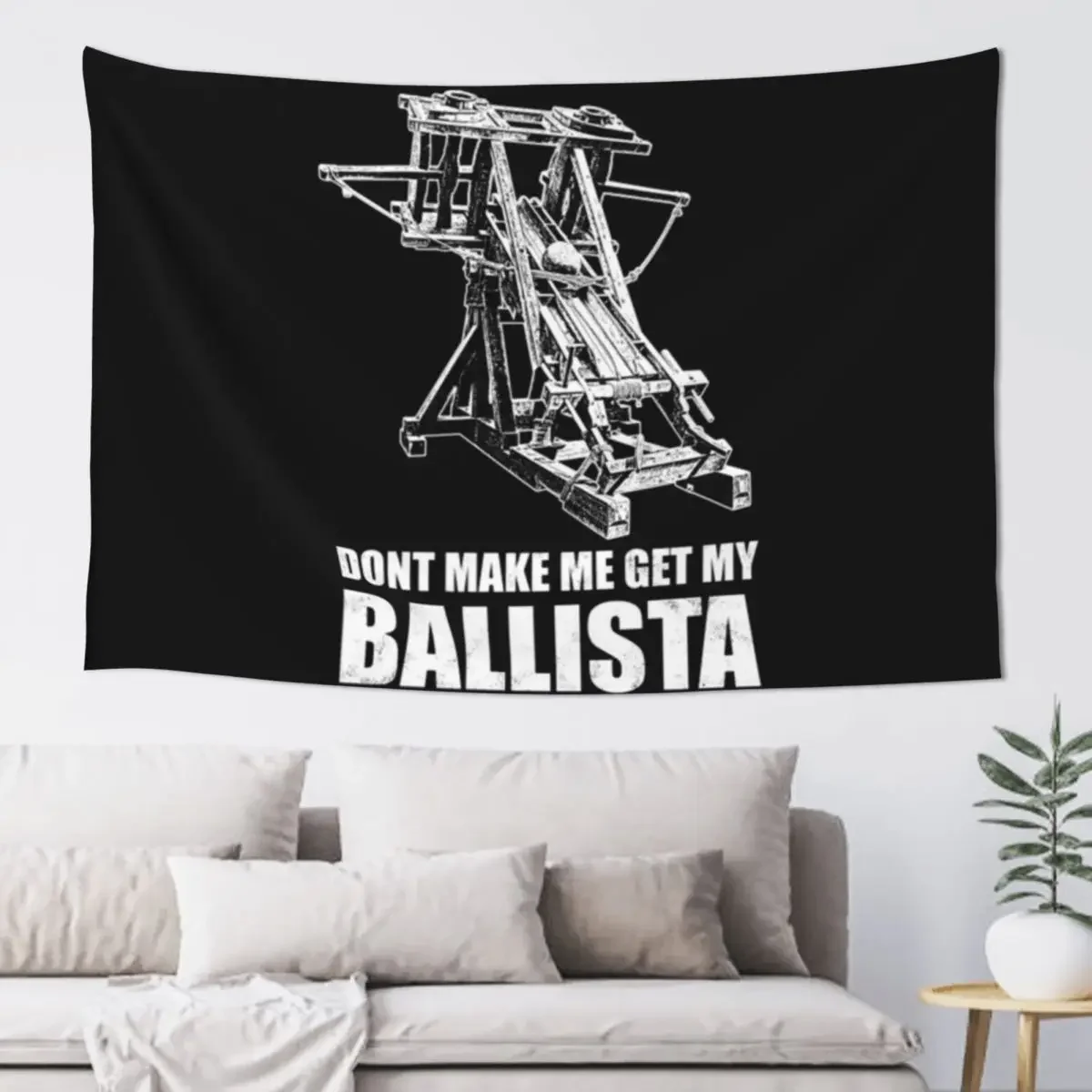 Siege Engine T-ShirtMedieval Ballista Tapestry Aesthetic Room Decor Tapete For The Wall Bedroom Decor Aesthetic Tapestry