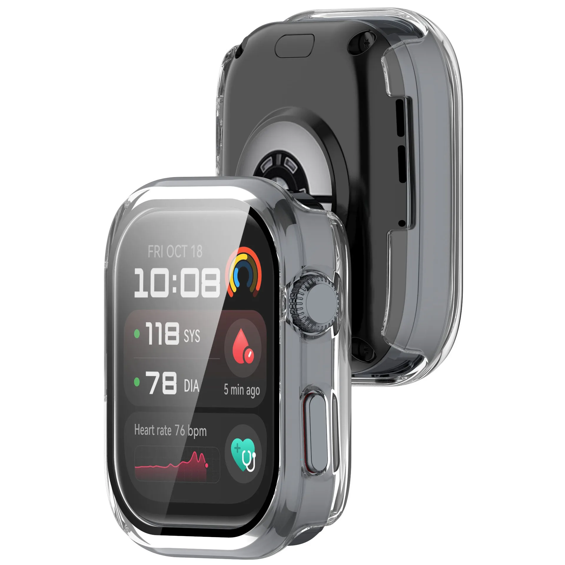 Película protetora de tela de vidro com borda dura, capa completa para smartwatch, para huawei watch d2, acessórios de capa protetora