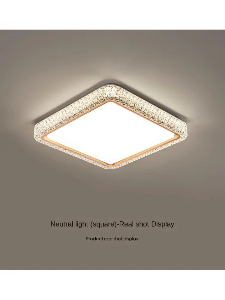 Moderne Kristallen Acryl Ronde Vierkante Verwisselbare Led-Plafondlamp Voor Woonkamer Eetkamer Slaapkamer Met Afstandsbediening