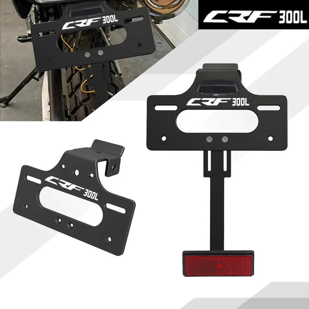 

FOR HONDA CRF 300L CRF300L RALLY ABS 2021-2022-2023 Motorcycle License Plate Holder Bracket Rear Tail Tidy Fender Eliminator Kit