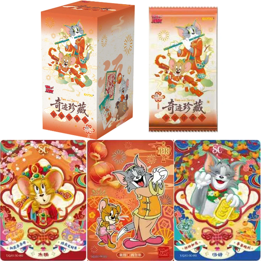

Оригинальная коллекционная карточная игра KAYOU «Том и Джерри»: «Чудесная коллекция: Пролог к годам» — Новогодняя аниме-коллекция карточек, игрушка-подарок