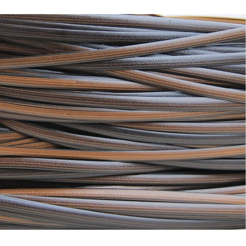 Colorful Wood Grain PE Plastic Rattan Strips Flat Wicker Weaving Material for DIY Basket Chair Stool Repair Handcraft Supply