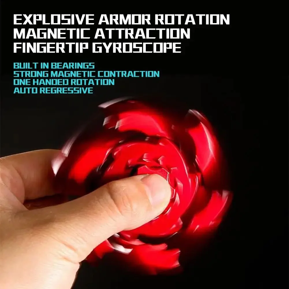 Fidget Spinner jouet anti-Stress jouets lumineux ABS doigt gyroscope aspiration magnétique bout des doigts amusant décompression jouet