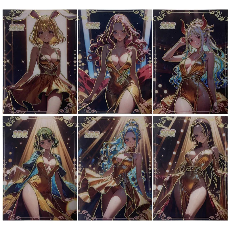 

Аниме One Piece SDR карты Hancock Yamato Reiju Shirahoshi Tashigi Коллекционные карты Рождественские подарки на день рождения Детские игрушки