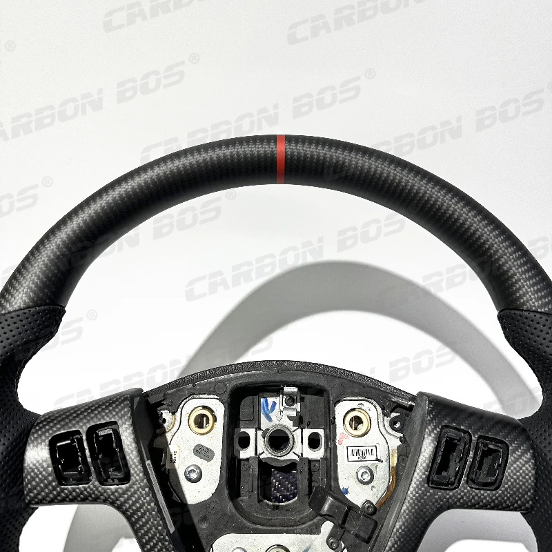 

Carbon Fiber Steering Wheel for Cadillac CTS CTS-V Matte for CTS Cadillac ATS CTS XTS CT4 CT5 XT4 XT5 with Perforated Leather