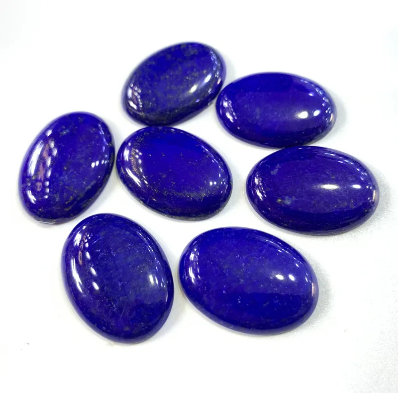 Natural Malachite Real Kyanite Beads Cabochon 18x25mm Oval Shape Gemstone CAB Semi Precious Stone for Making Jewelry 2pcs/lot