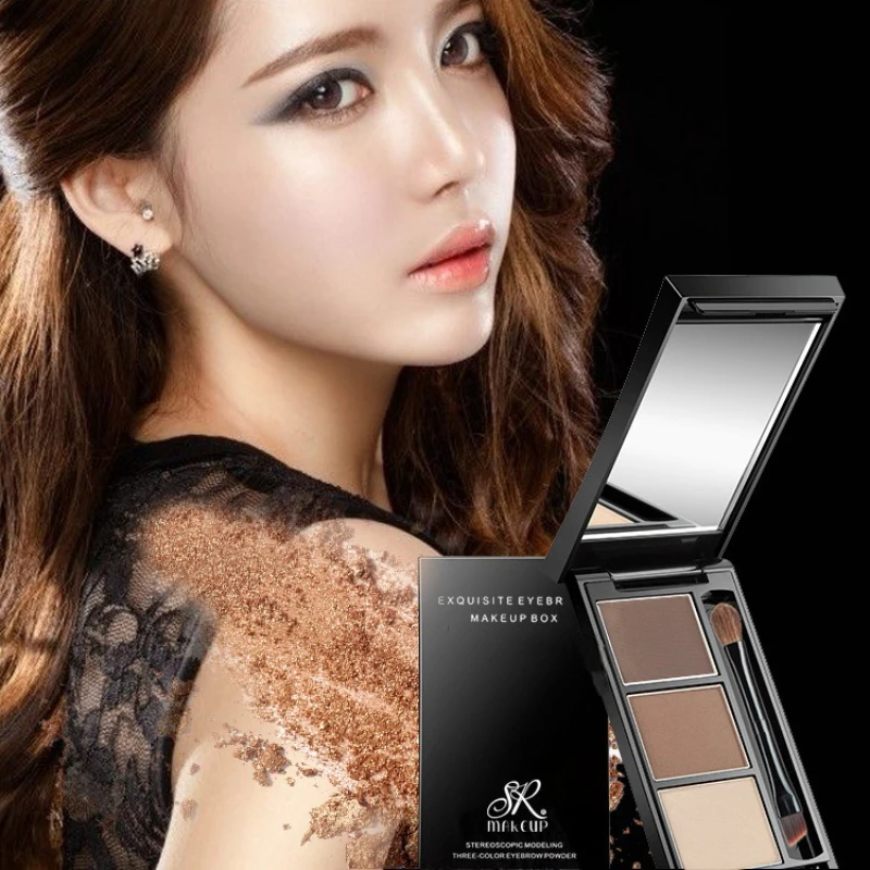 아이브로우With Three-dimensional Features Not Easily Smudged High Gloss Powder for Beginners Natural Eyebrow Pencil Female Contouring