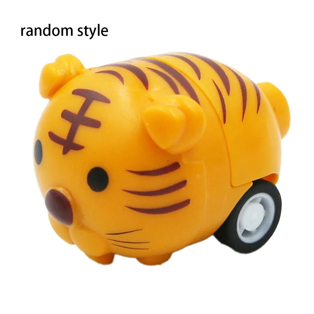 Cute Animal Mini Pull Back Car Puzzle Toy Inertial Mini Car Children Toys Parent-Child Interactive Toys Birthday Party Favor