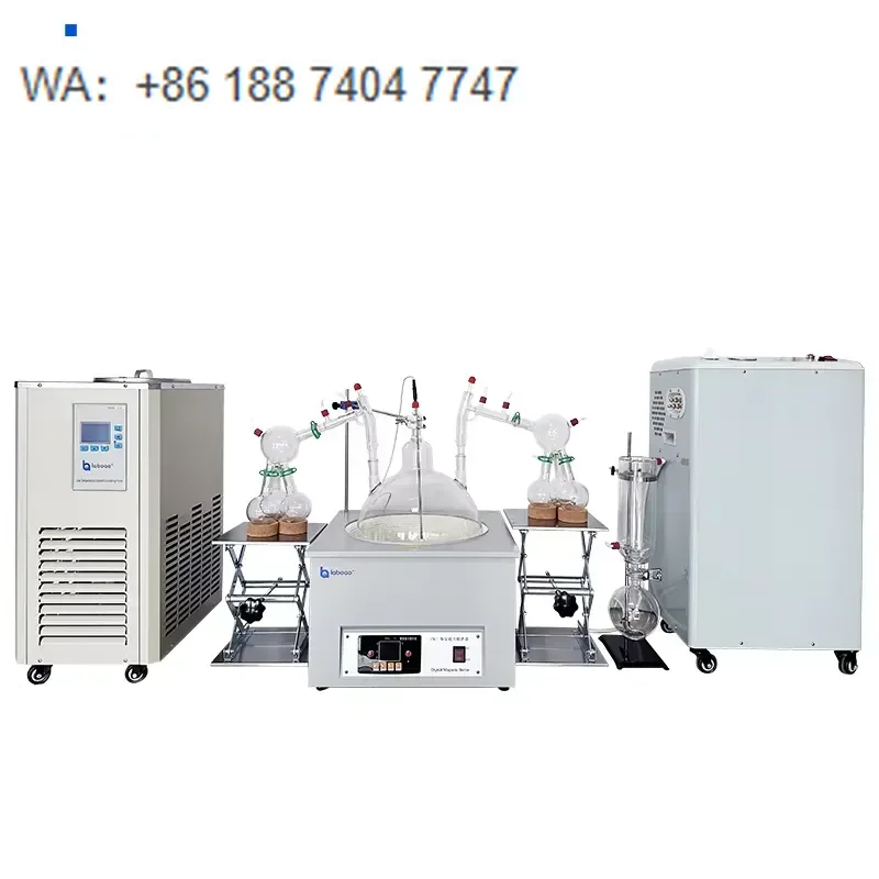 for  20L Short Path Molecular Distillation Unit Double Receiver Heat Sensitive Material Separation Equipment Energy