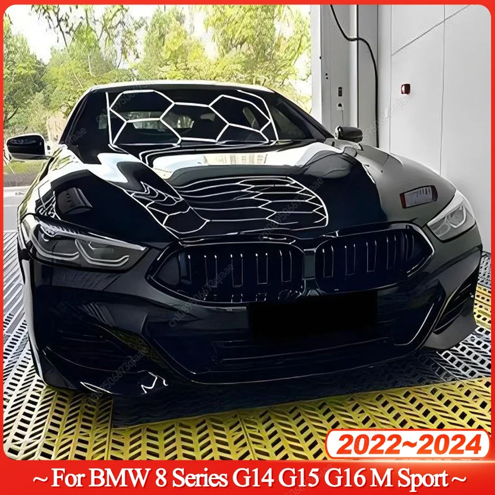 

Dual Slat Gloss Black Front Grille Kidney Grill For BMW 8 Series G14 G15 G16 840i 840d M850i M-Sport 2022-2024 Bodykits Tuning