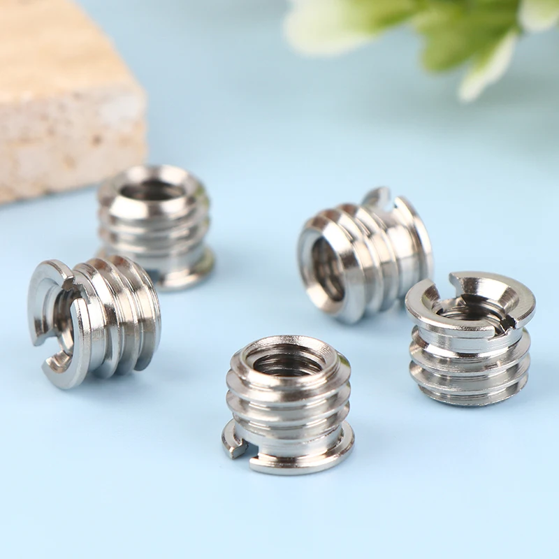 5Pcs Camera Screw Nut 1/4 To 3/8 Inch Convert Screws Standard Adapter Screw Quick Release Screw Tripod Mount Adapter Screw