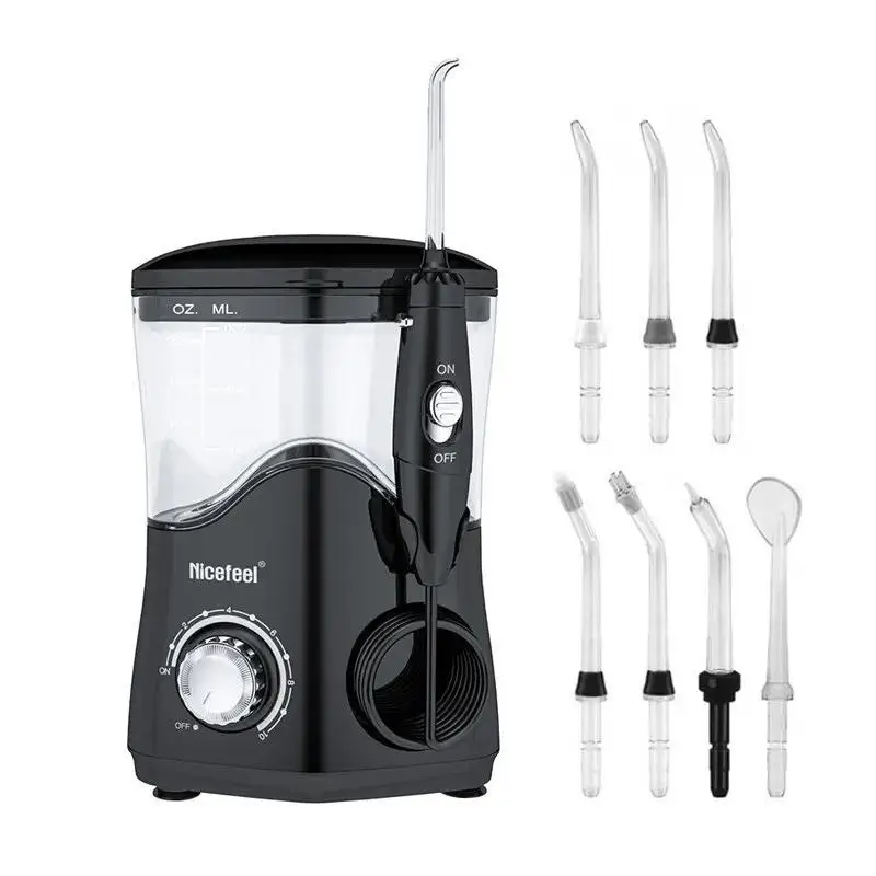 

Черный ирригатор для полости рта Black Water Flosser 600ML 360 ° Портативный ирригатор для полости рта с вращающимся насадком, глубокая очистка зубов и десен, 10 режимов, для взрослых и всей семьи