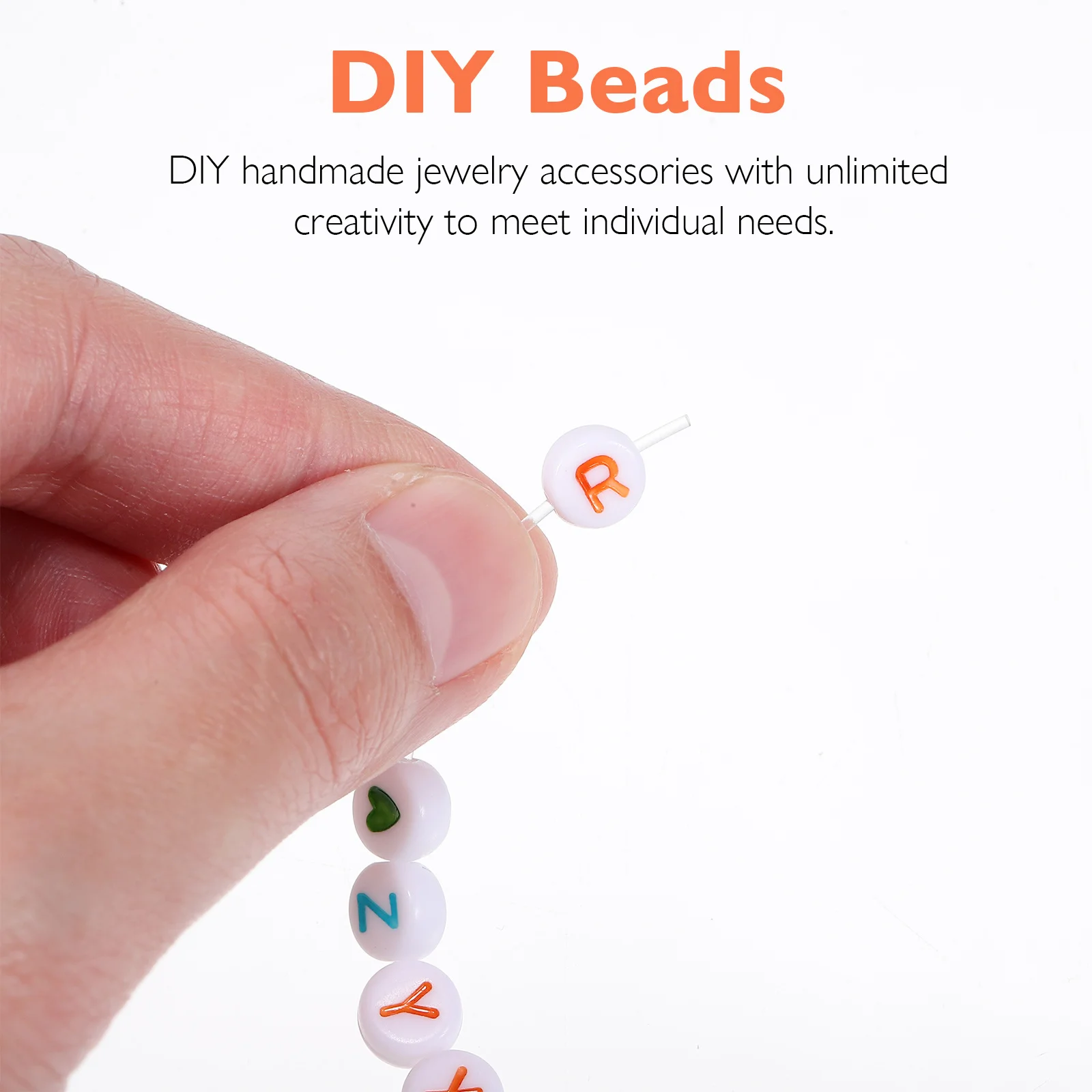 

Jewelry Alphabet Beads Bracelets Letter for with Letters Colorful Acrylic Travel