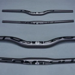 TOMTOU Carbon Fiber Handlebars Mountain Bike MTB Bicycle Handlebar 31.8mm Cycling Steering Wheel 580mm - 760mm Black Matte