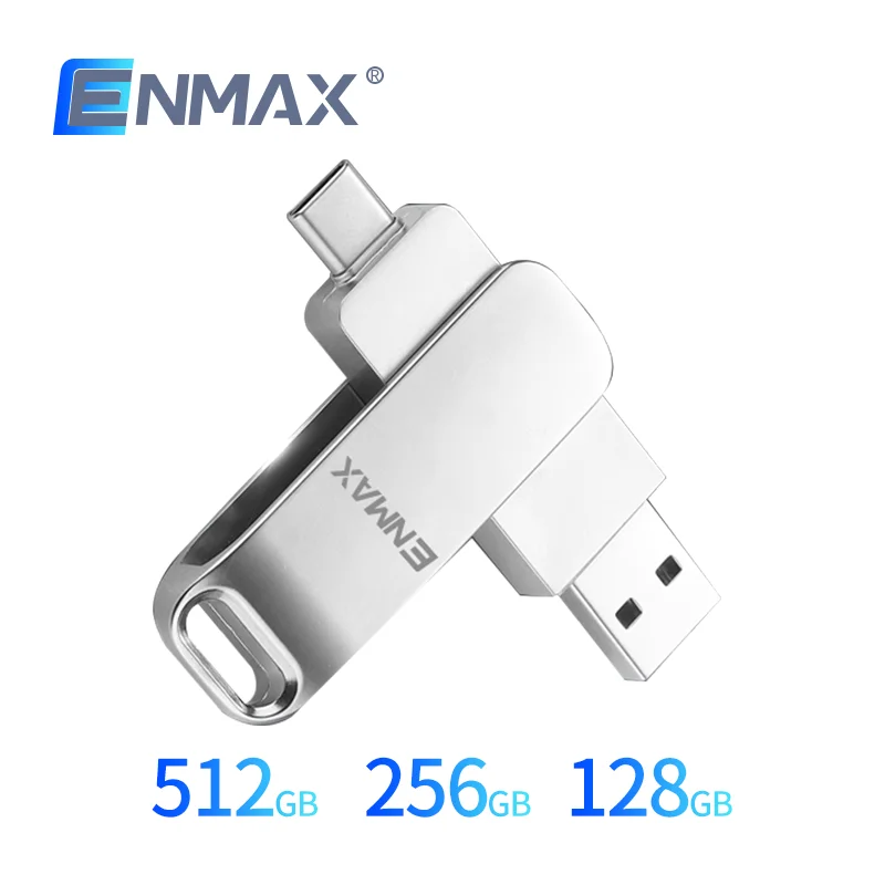 ENMAX USB 3,2 твердотельный накопитель 520 Мб/с флэш-накопитель 512 ГБ 256 ГБ 128 ГБ USB Высокоскоростной USB Type C флэш-накопитель