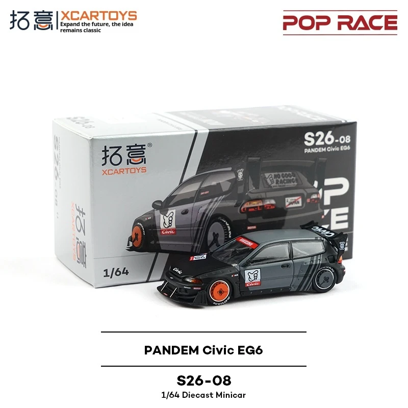 XCARTOYS alliage 1/64 supercar à deux portes modèle d'affichage à collectionner Micro échelle EG6 voiture de course jouet Non radiocommandé