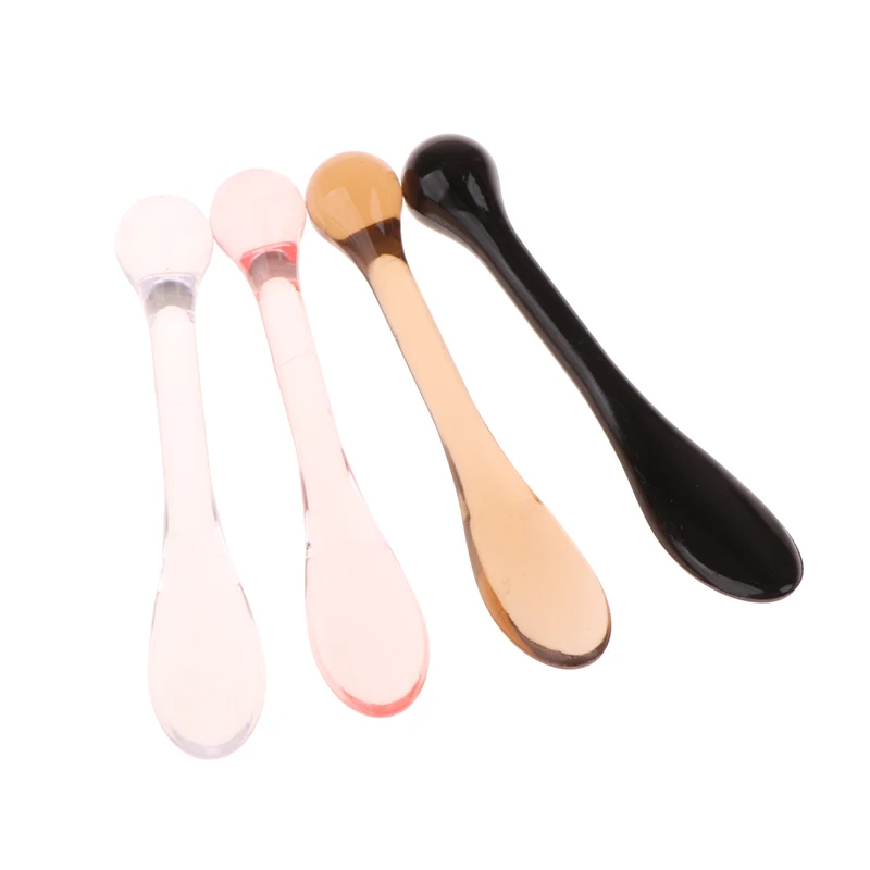 

1/3pcs Acrylic Cosmetic Spatula Scoop With Box Face Cream Mask Mixing Spoon Facial Applicator