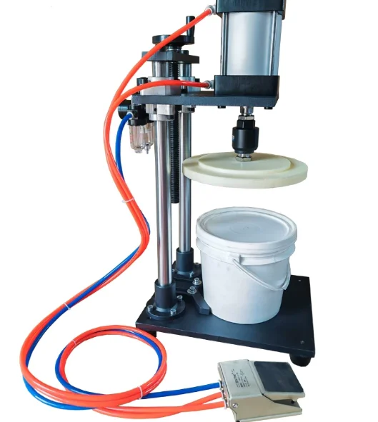 Plastic Bucket Lid Pressing Machine Bucket Sealer Machine Lid Closing Machine for Plastic Aluminum Buckets and Barrels