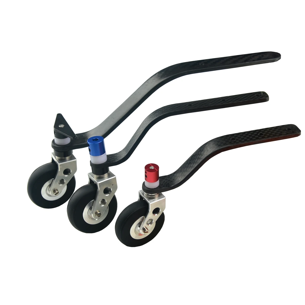 1Pc 20CC/ 40CC/ 50CC/ 63CC/ 80CC/ 100CC Carbon Fiber Tail Wheel Landing Gear Set Kit Assembly For Gas Engine RC Airplane Parts