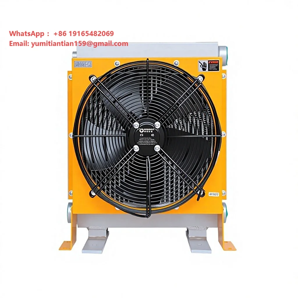 Hydraulic Air Cooler Brazed Radiator AD Series Engineering Type Horizontal Reinforced Oil Cooler 150L/min Flow Rate