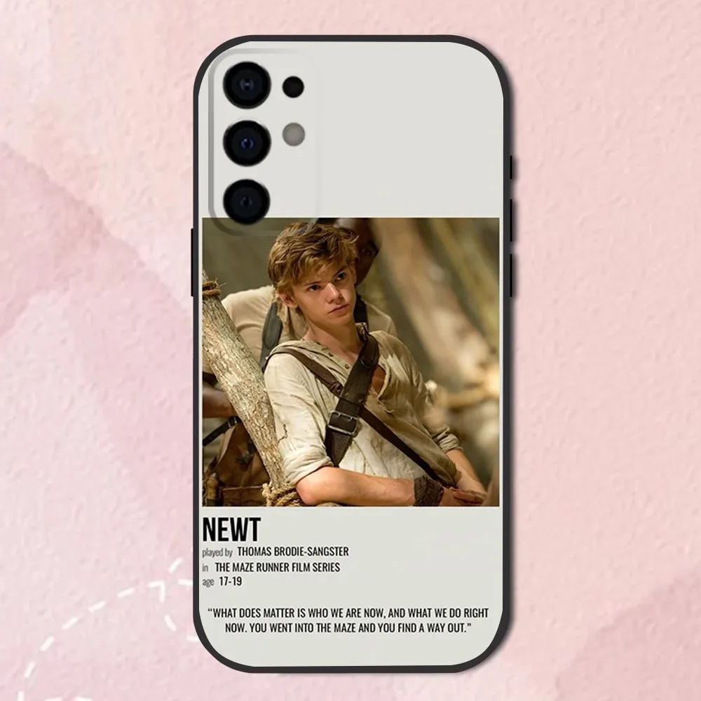 Newt The M-Maze R-Runner Phone Case For Samsung S24,S21,S22,S23,S30,Ultra,S20,Plus,Fe,Lite,Note,10,9,5G Black Soft Cover