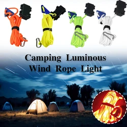 LED Waterproof Wind Rope Luminous Lamp Awning Roof Anti-Trip Night Warning Atmosphere Light  Rope Light