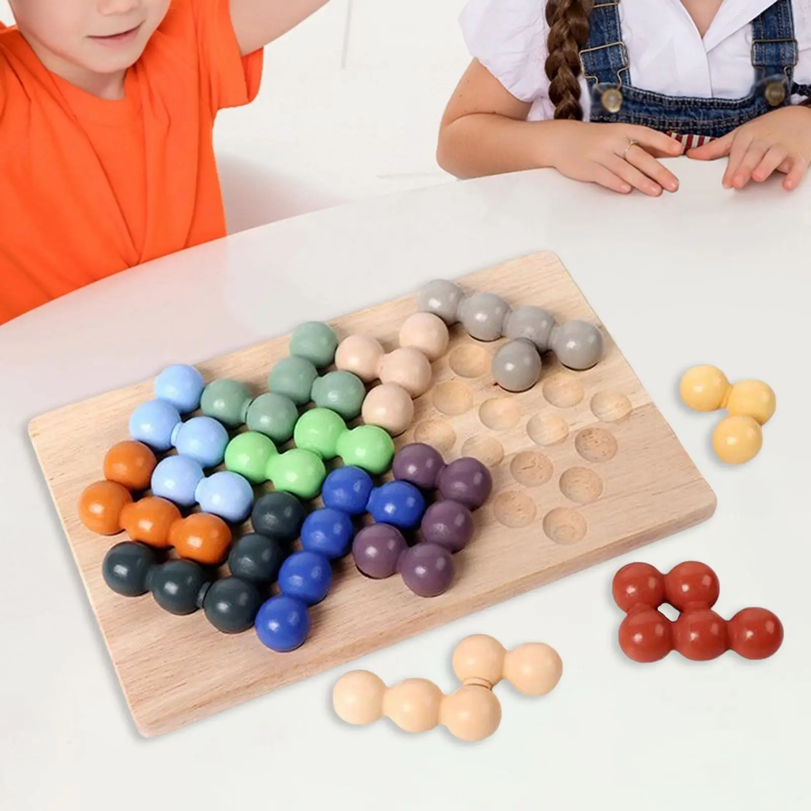 Grânulos quebra-cabeça cérebro teaser, jogo de tabuleiro, brinquedo educativo, jogos de viagem interativos jogo lógico para meninos meninas crianças