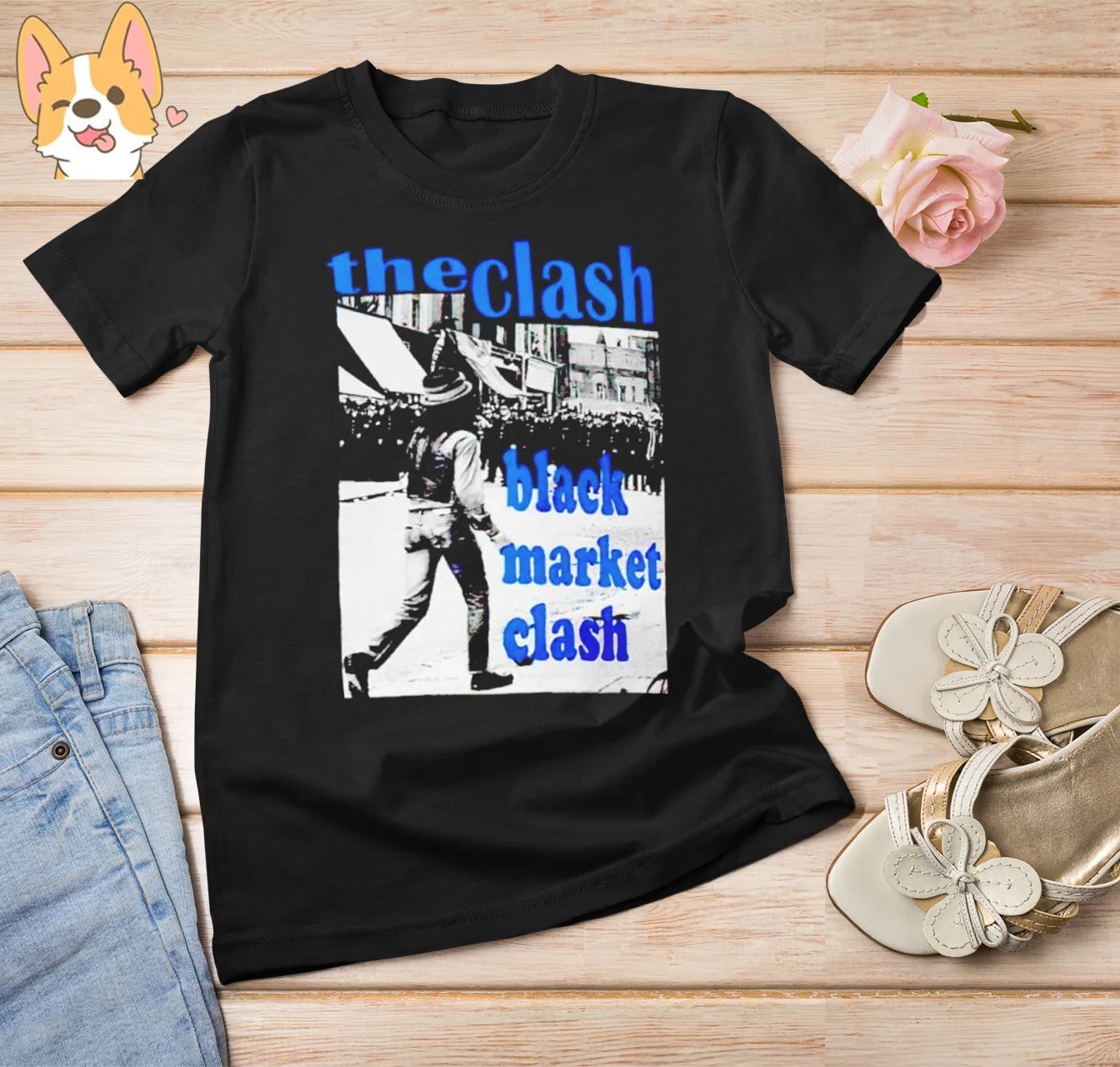 The Clash Black Market Clash shirt Member Band shirt E528