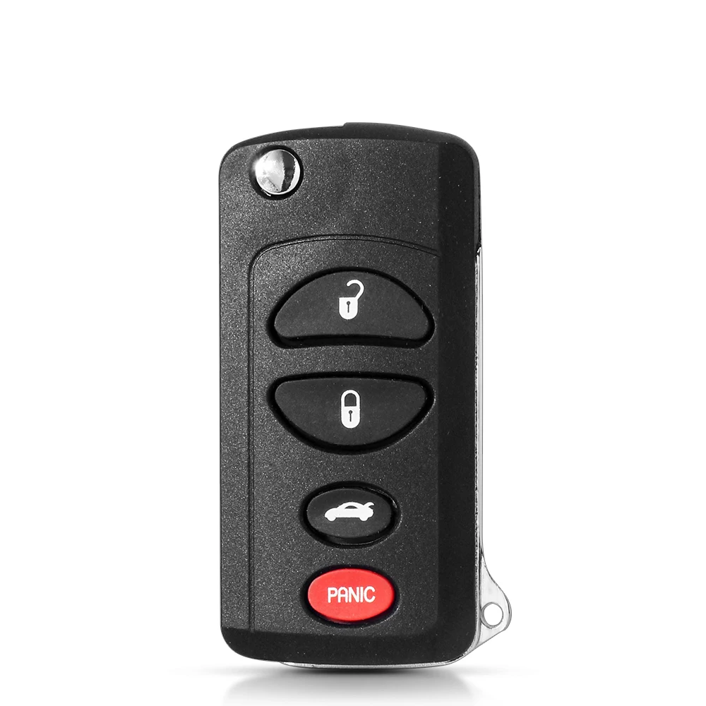 KEYYOU 4 Buttons Modified Flip Car Remote Key Shell Case For Jeep Liberty Dodge Stratus Viper Chrysler Sebring Concorde