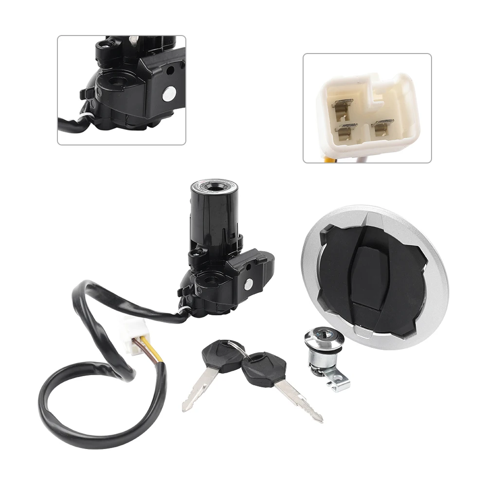 Motorcycle Ignition Switch Lock Fuel Gas Cap Key Set For Kawasaki Z800 Z900 Z900RS 17-2023