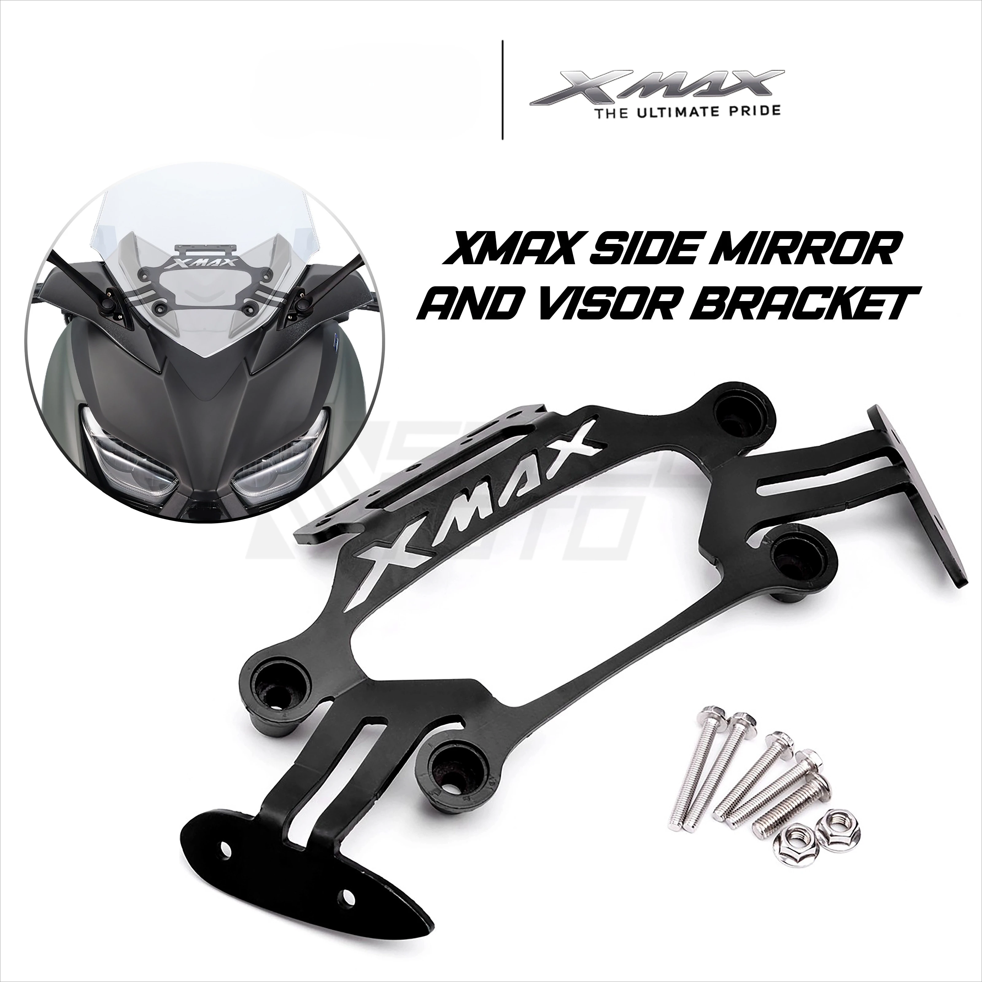 

XMAX R25 Боковое зеркало КРОНШТЕЙН из алюминиевого сплава для YAMAHA XMAX 250 300 400 125 2017-2022 года