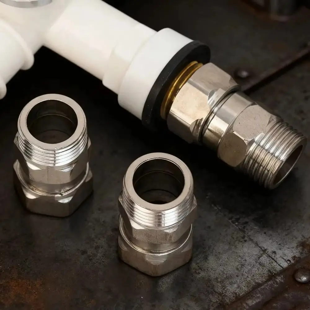 New 304 Stainless Angle Valve Connector 360 Rotatable 20mm Pipe Fitting Swivel Joint Bathroom