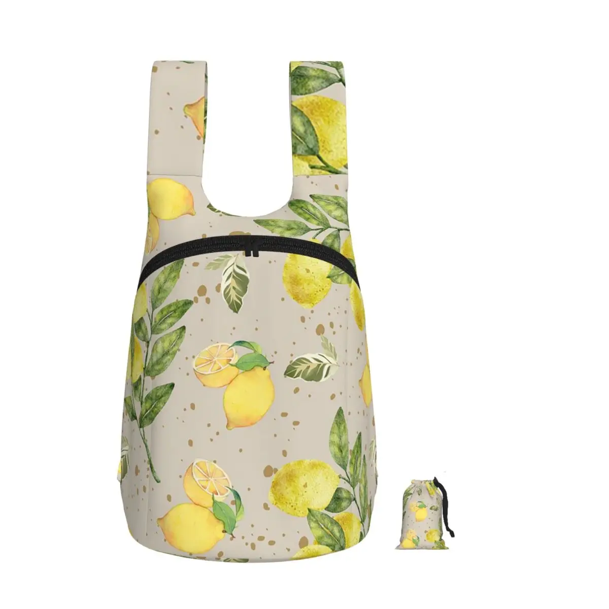 

Lemon Pattern Backpack Student Storage BookBag Kids School Bag Laptop Shoulder Bags for Men Women