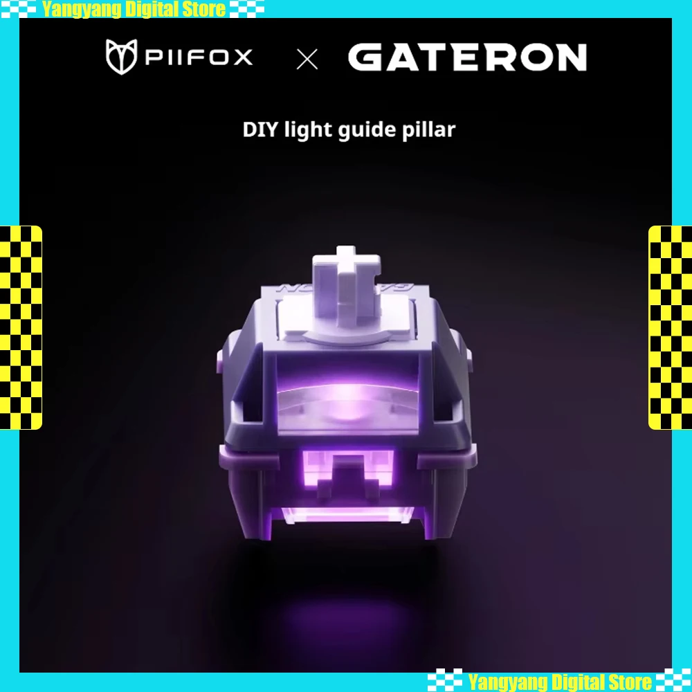 

PIIFOX GATERON Magnetic Shaft 30g Pressure 3.5mm POM Material for Gaming Mechanical Keyboard RT0.01mm Custom HIFI Linear Switch