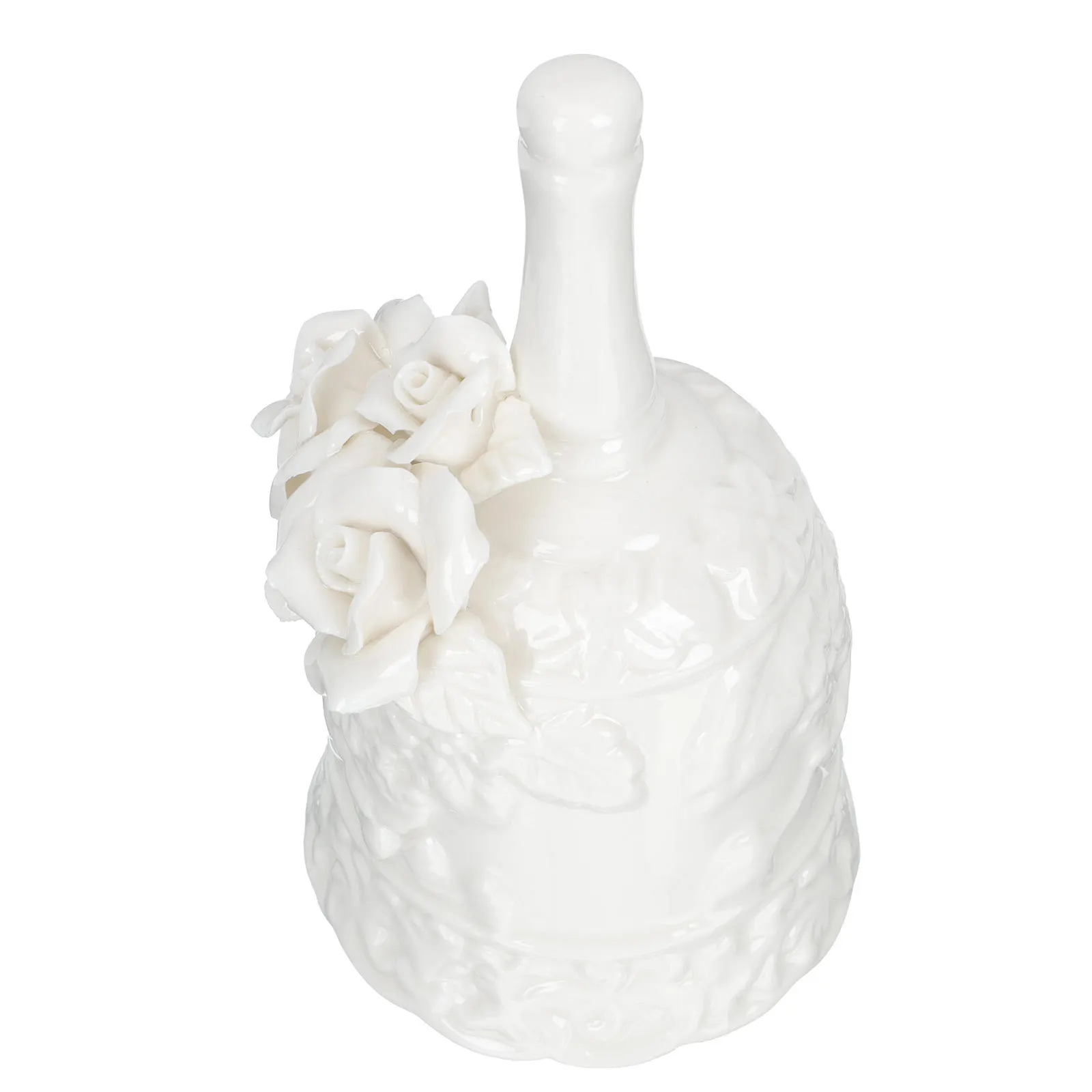 Ceramic Hand Bell Exquisite Retro Dinner Bell for Restaurant Bar Customer Service Desktop Adornment Desktop Adornment