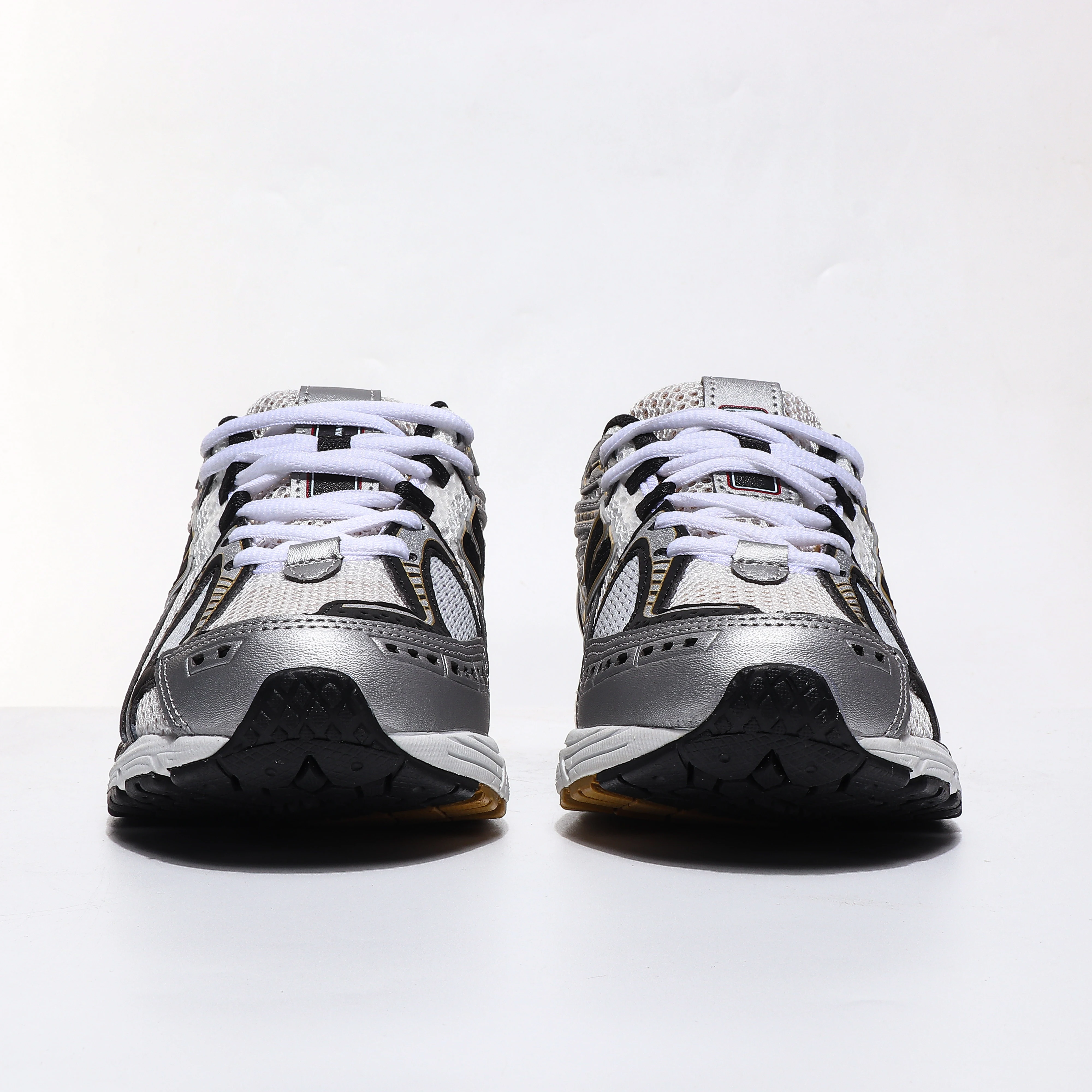 أحذية رياضية رجالية ونسائية رائدة للخريف والشتاء طراز نسائي 1906 فضي-أبيض-أصفر شبكي صيفي كاجوال قابل للتنفس #4