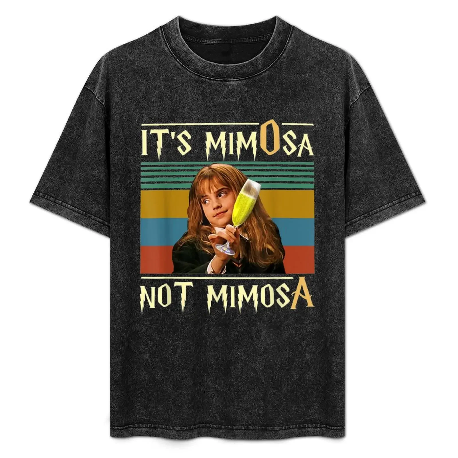 Funny It's mimOsa not MimosA Halloween Vintage T-Shirt Breathable Basic Cotton T-Shirt